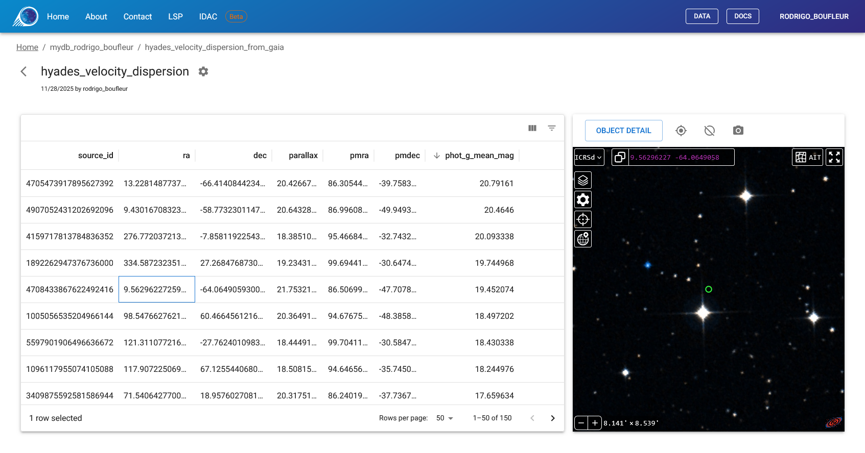 Target Viewer catalog view