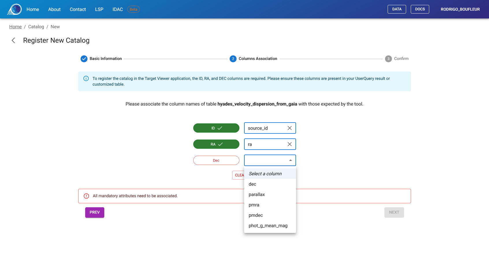 Target Viewer register step 2